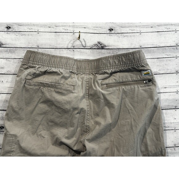Vuori Mens Ripstop Trail Pant Sz M Khaki Active Zip Pocket Outdoor Casual W FLAW - Picture 15 of 16